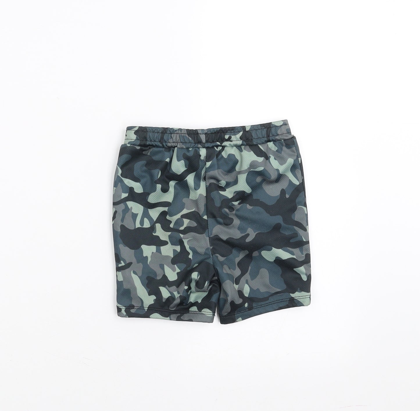 River Island Boys Green Camouflage  Cropped Trousers Size 18-24 Months  - shorts