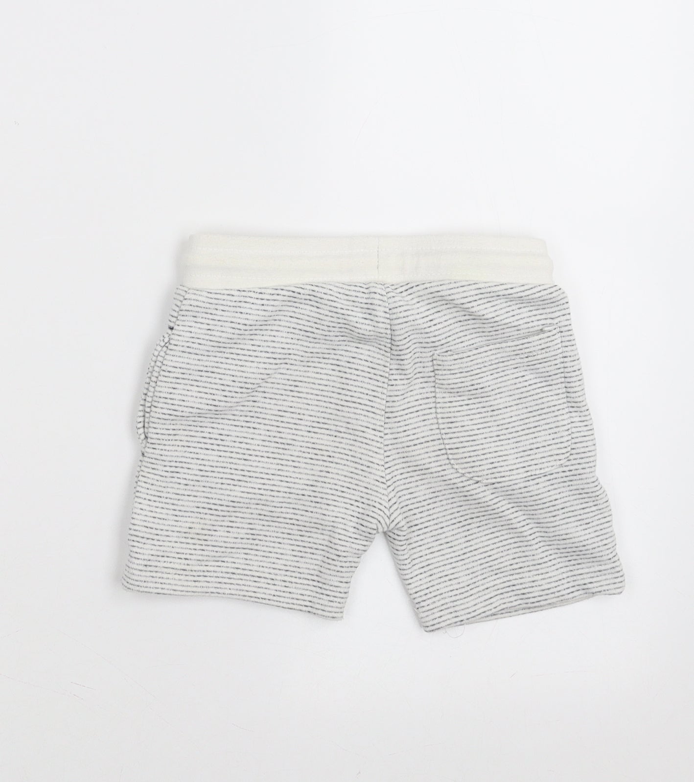 Matalan Boys White Striped  Cropped Trousers Size 18-24 Months  - shorts