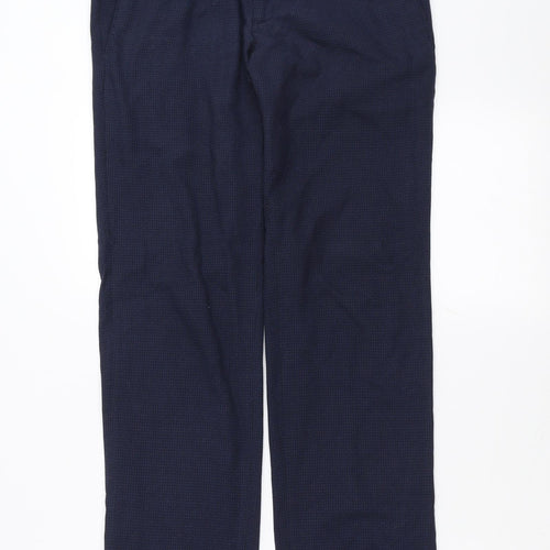 Preworn Mens Blue Check  Trousers  Size 30 in L31 in