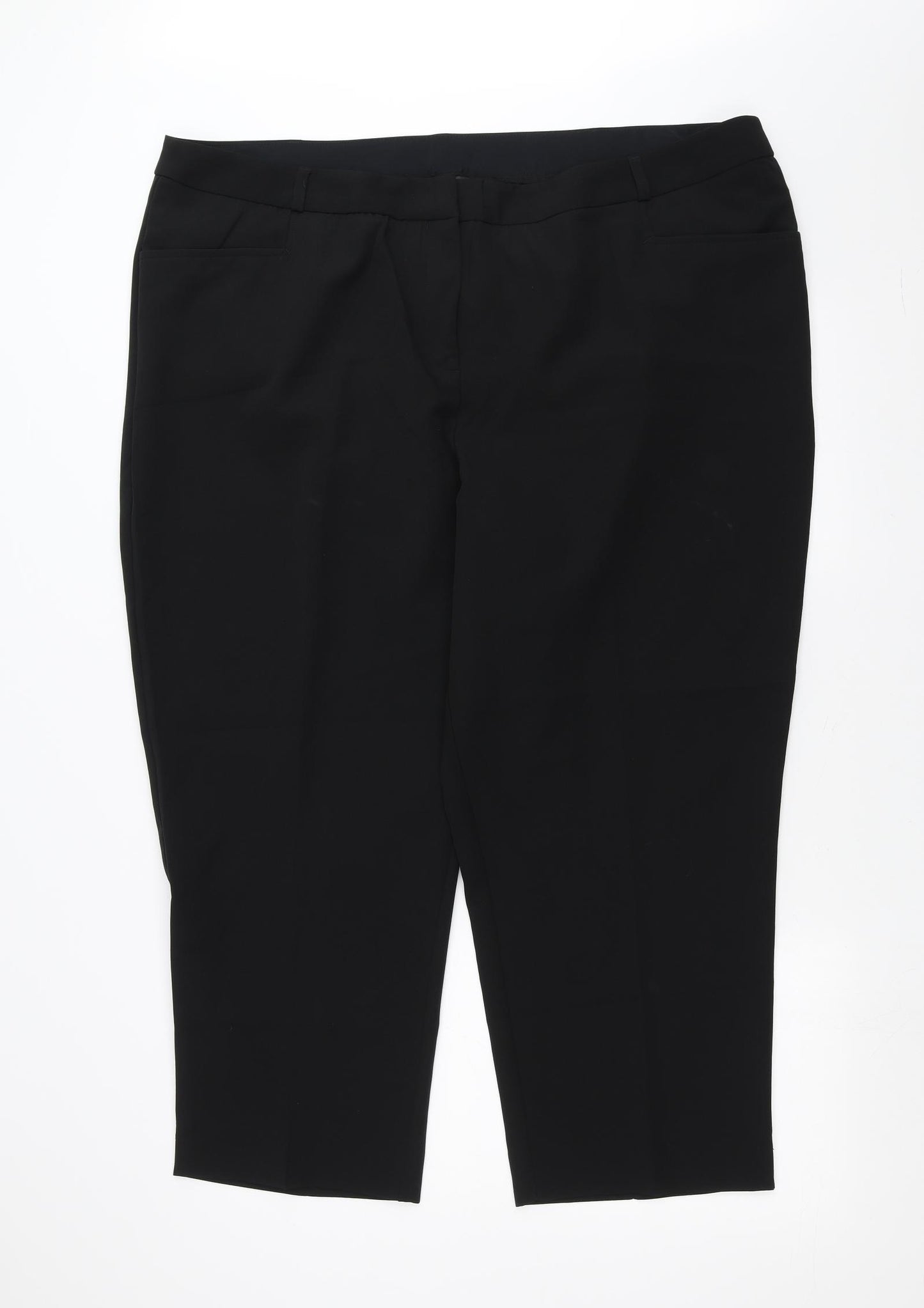 Meghan Womens Black   Trousers  Size 30 L25 in