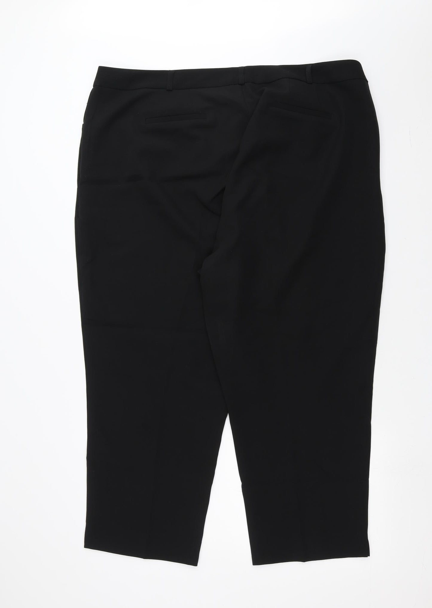 Meghan Womens Black   Trousers  Size 30 L25 in