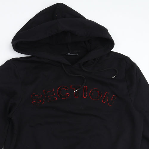 section Womens Black   Pullover Hoodie Size 14  - section