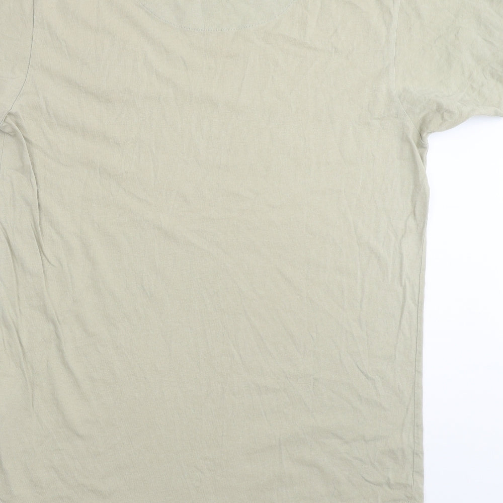 SikSilk Mens Green    T-Shirt Size L