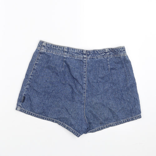 Papaya Womens Blue  Denim Hot Pants Shorts Size 12