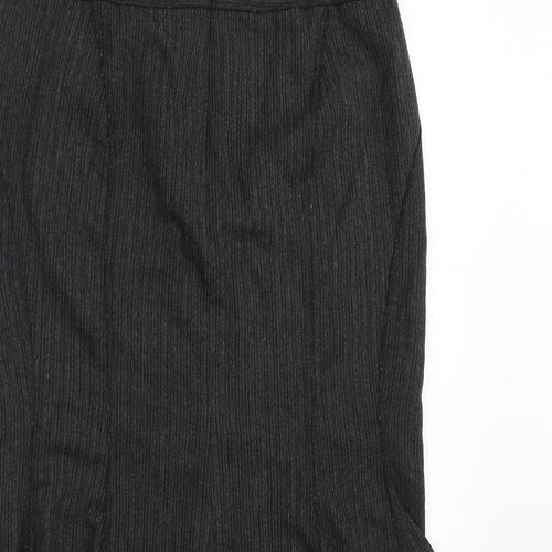 Mexx Womens Grey Striped  Straight & Pencil Skirt Size 10