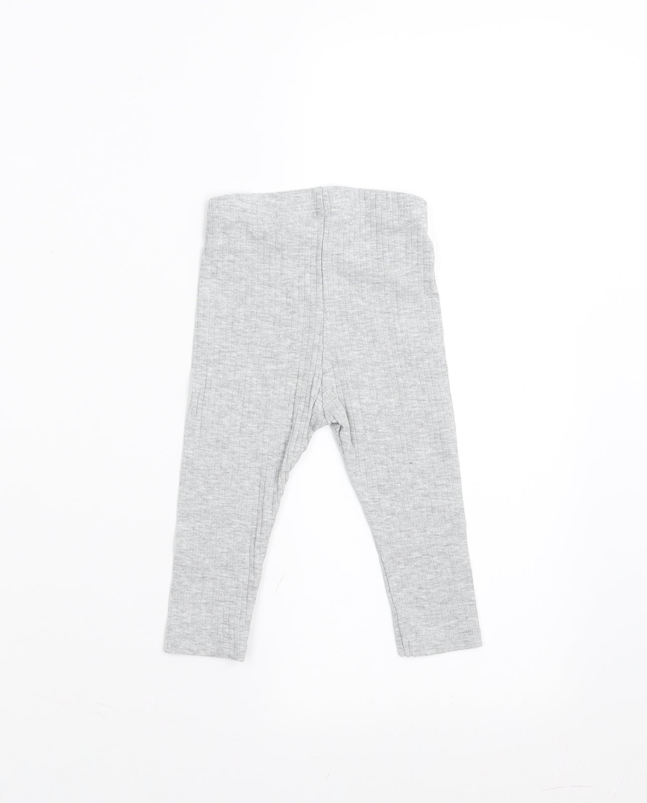 H&M Girls Grey    Trousers Size 6-9 Months  - leggings