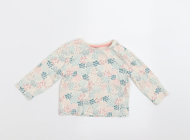 Mini Club Girls Multicoloured Floral Basic T-Shirt Size 6-9 Months
