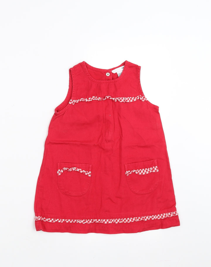 H&M Girls Red Shift Size 18-24 Months
