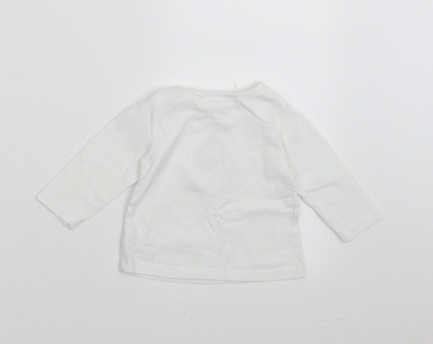 Sainsburys  Baby White   Basic T-Shirt Size 3-6 Months  - Paddington bear