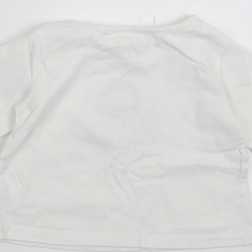 Sainsburys  Baby White   Basic T-Shirt Size 3-6 Months  - Paddington bear