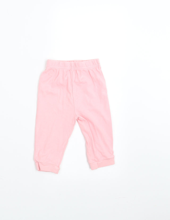 George Girls Pink    Trousers Size 6-9 Months