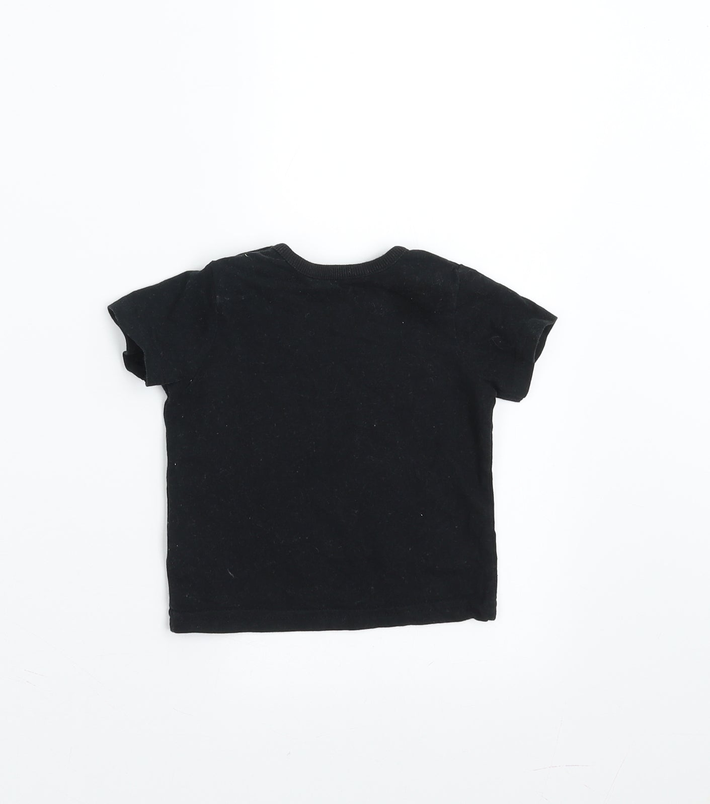 George Girls Black   Basic T-Shirt Size 0-3 Months  - big dreams