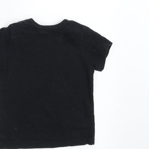 George Girls Black   Basic T-Shirt Size 0-3 Months  - big dreams