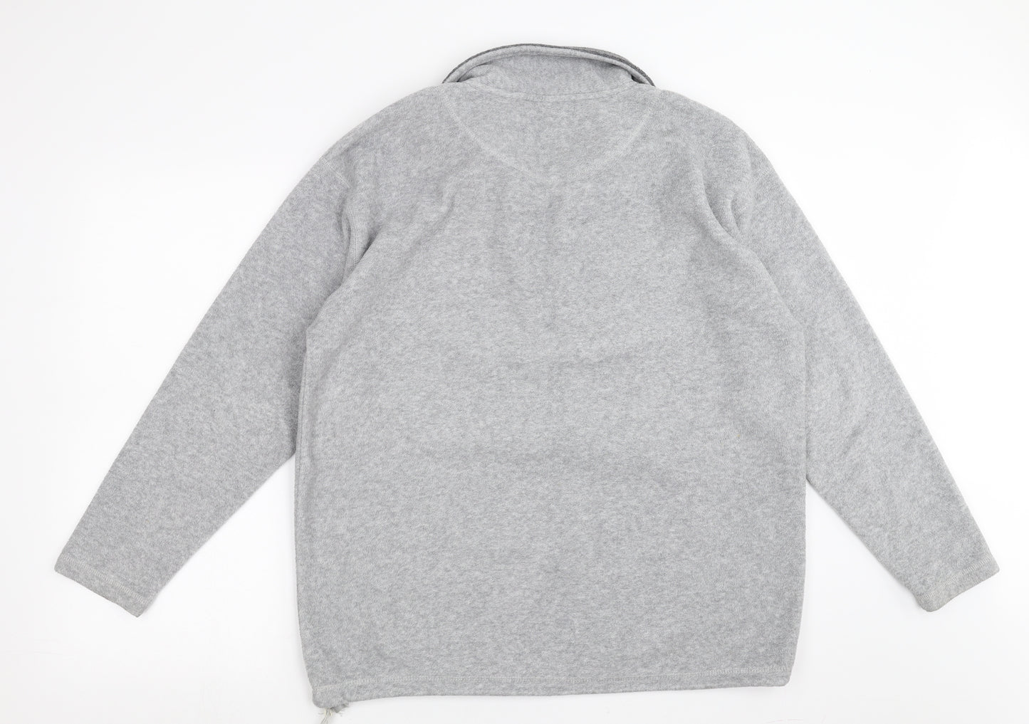 Authentic Sportswear Womens Grey  Fleece Pullover Jumper Size 14