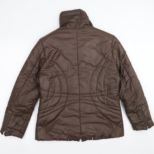 COLLAGE Womens Brown   Puffer Jacket Jacket Size 8