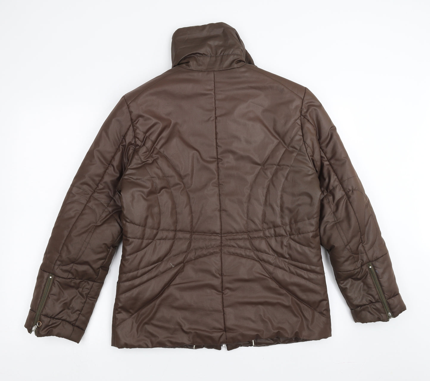 COLLAGE Womens Brown   Puffer Jacket Jacket Size 8