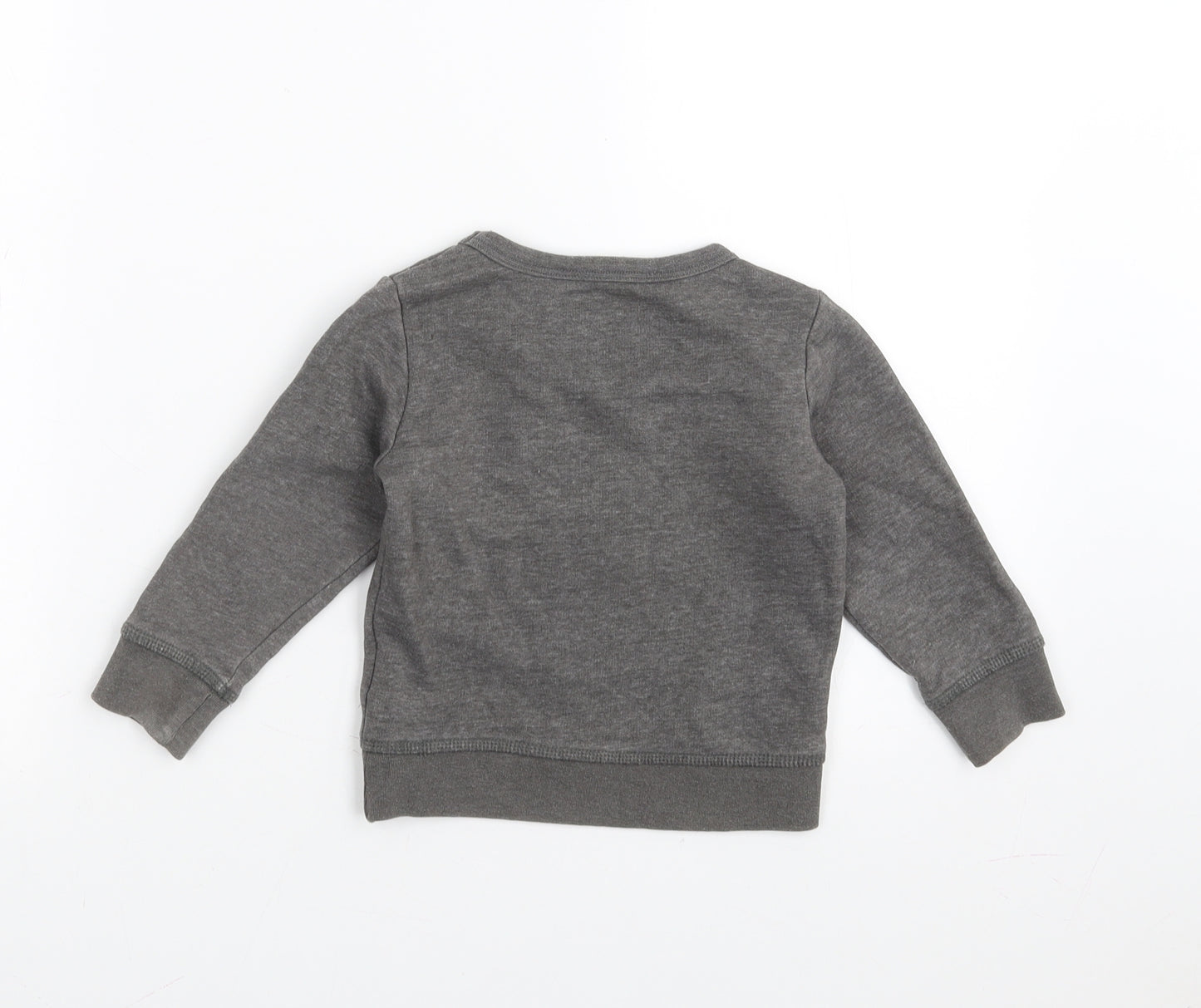 H&M Boys Grey   Pullover Jumper Size 18-24 Months  - what up bro!