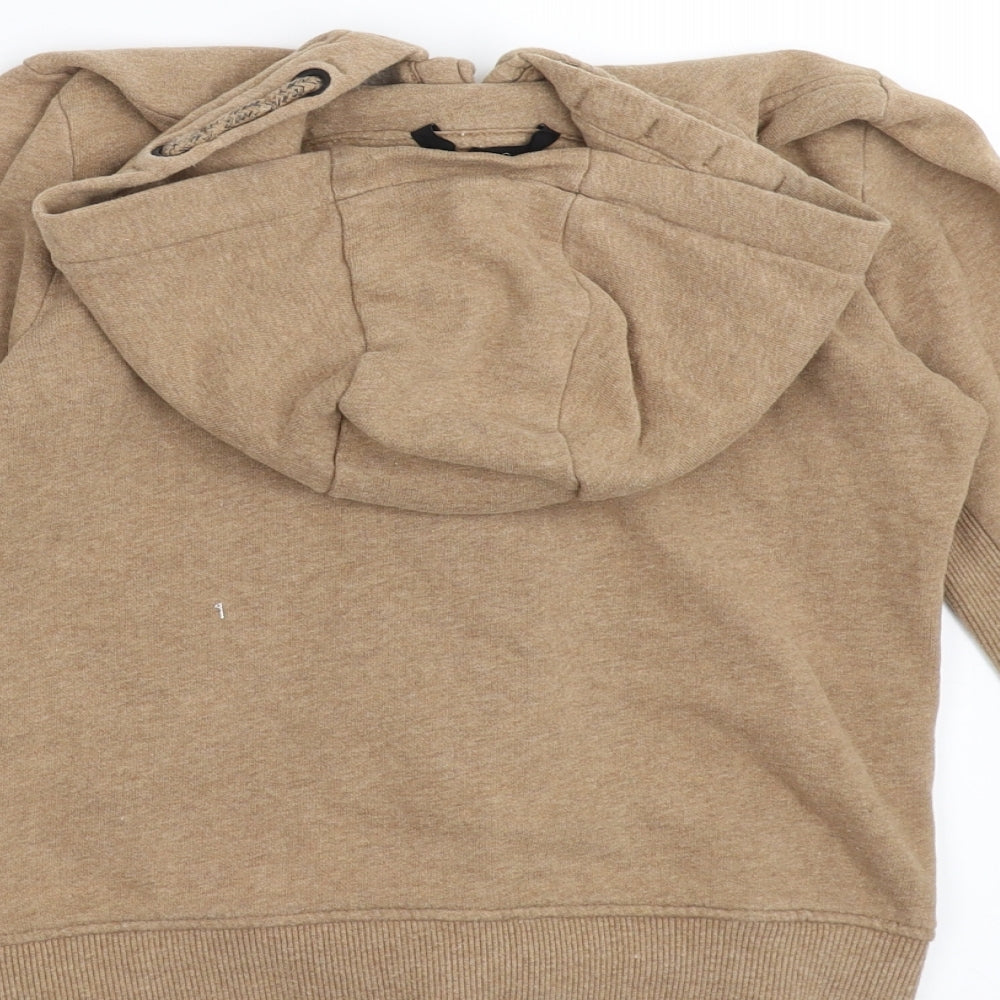 George Boys Beige   Full Zip Hoodie Size 7-8 Years