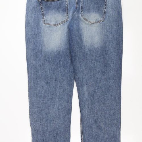 Easy Denim Mens Blue  Denim Straight Jeans Size 42 in L30 in