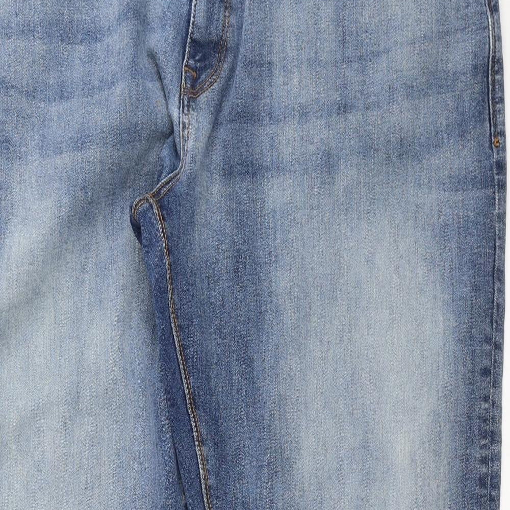 Easy Denim Mens Blue  Denim Straight Jeans Size 42 in L30 in