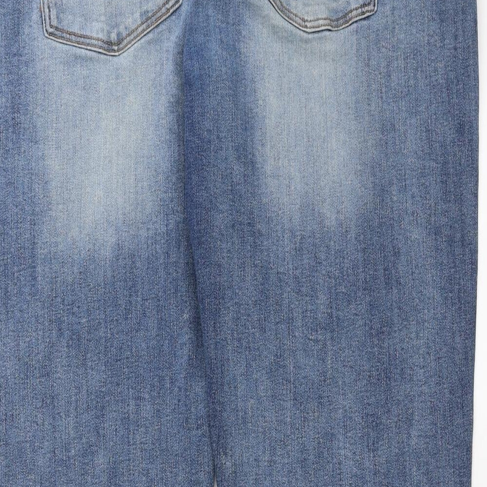 Easy Denim Mens Blue  Denim Straight Jeans Size 42 in L30 in