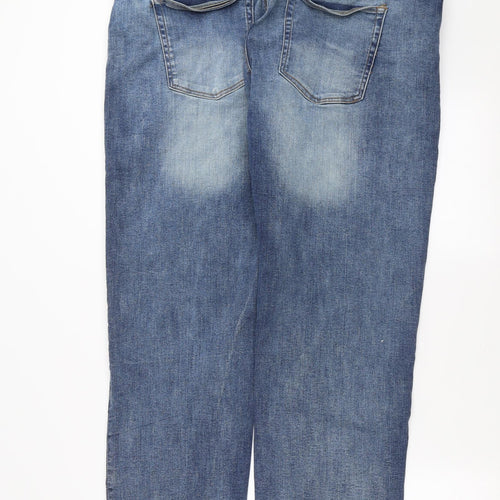 Easy Denim Mens Blue  Denim Straight Jeans Size 42 in L30 in