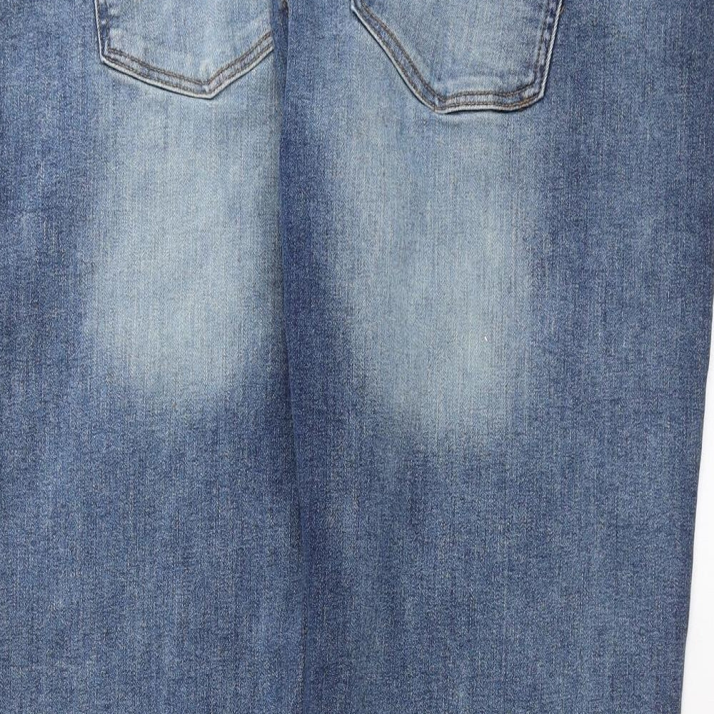 Easy Denim Mens Blue  Denim Straight Jeans Size 42 in L30 in