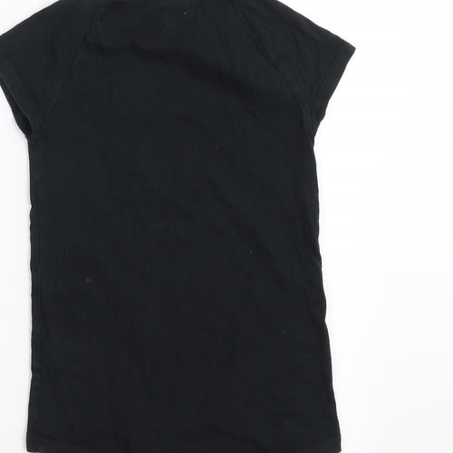 F&F Girls Black   Basic T-Shirt Size 7-8 Years  - Bird