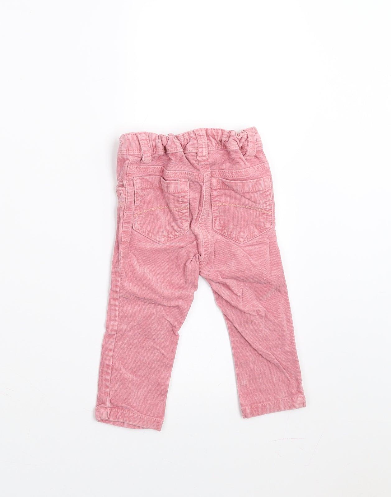 NEXT Girls Pink  Corduroy  Trousers Size 9-12 Months