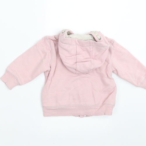 NEXT Girls Pink   Full Zip Jumper Size 6-9 Months  - hoodie