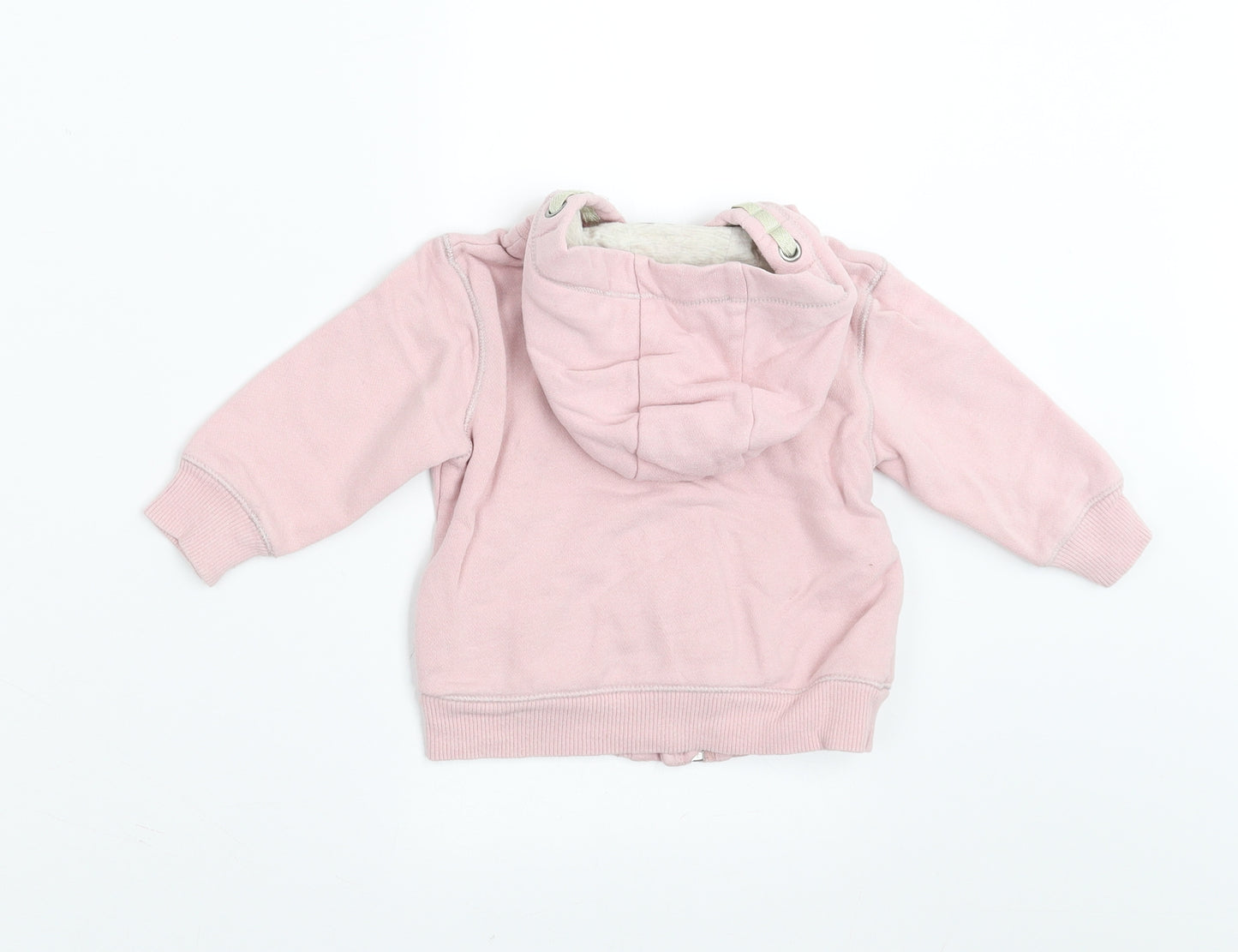 NEXT Girls Pink   Full Zip Jumper Size 6-9 Months  - hoodie