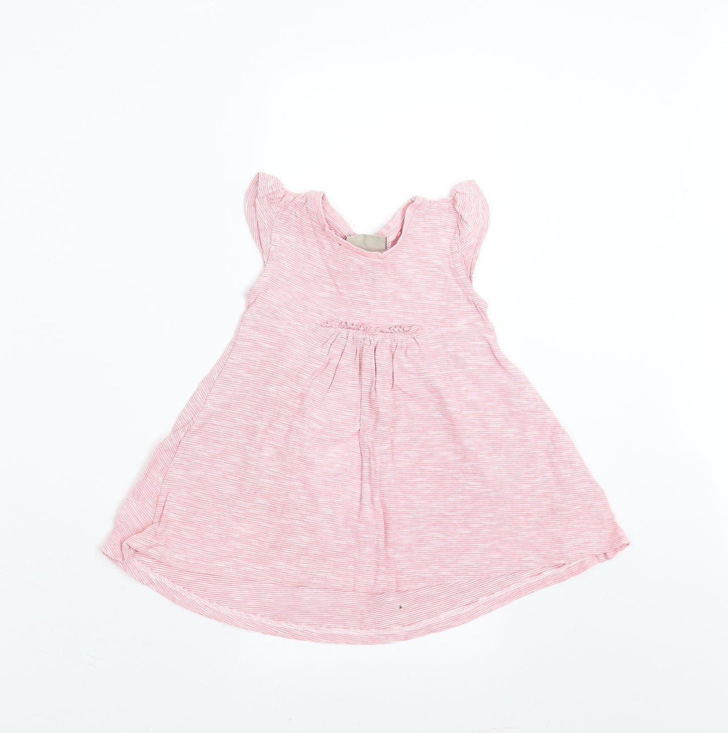 NEXT Girls Red Striped  T-Shirt Dress  Size 9-12 Months