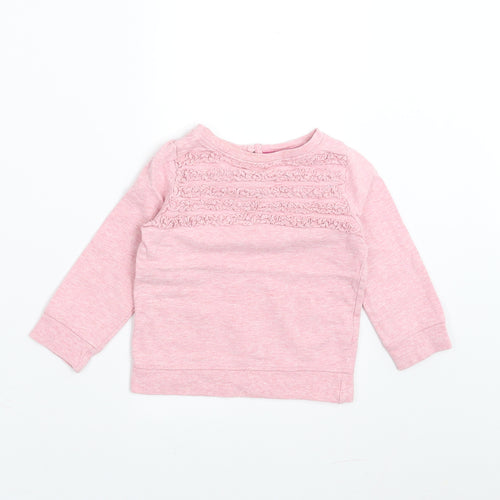 Mini Club Girls Purple   Pullover Jumper Size 9-12 Months  - Sweatshirt