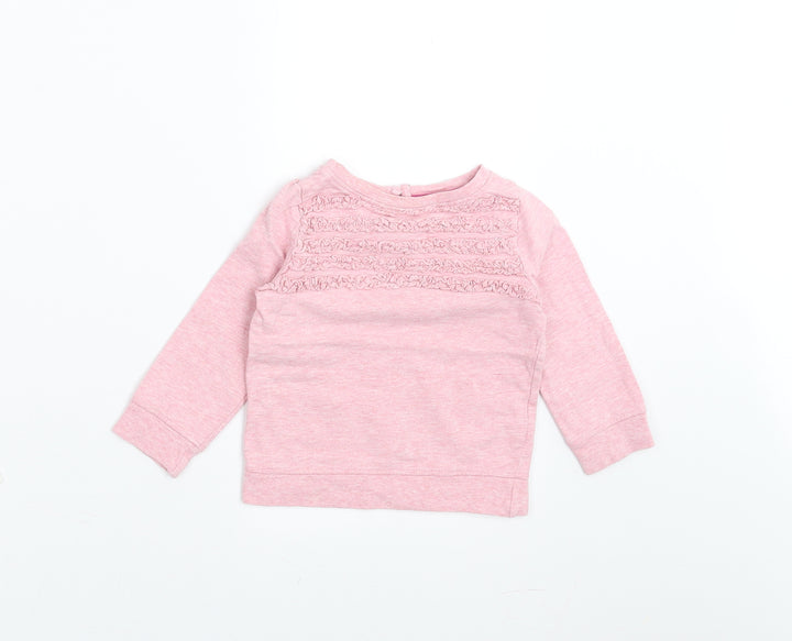 Mini Club Girls Purple   Pullover Jumper Size 9-12 Months  - Sweatshirt