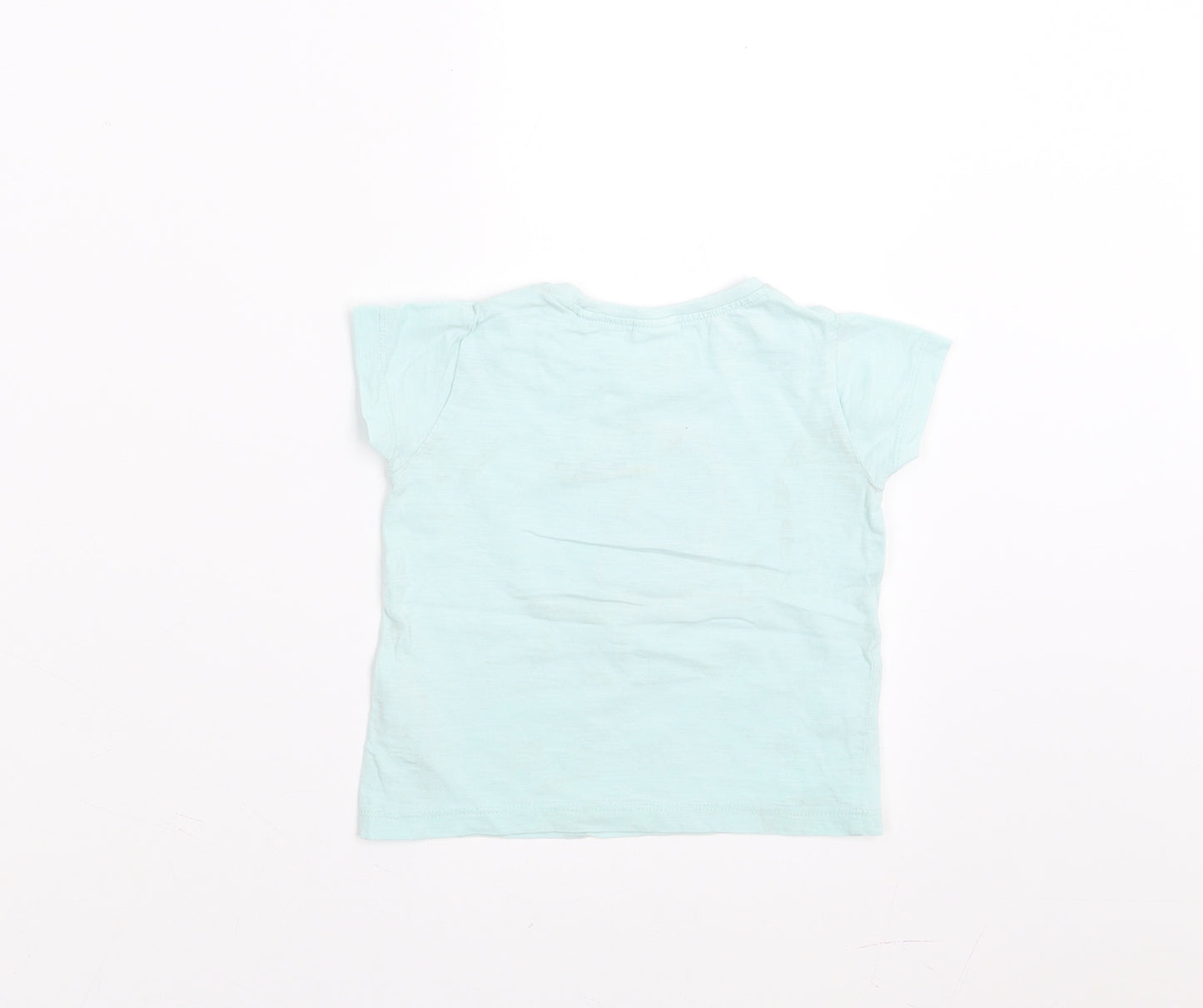 NEXT Girls Green   Basic T-Shirt Size 9-12 Months  - Bird
