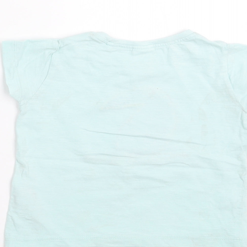 NEXT Girls Green   Basic T-Shirt Size 9-12 Months  - Bird