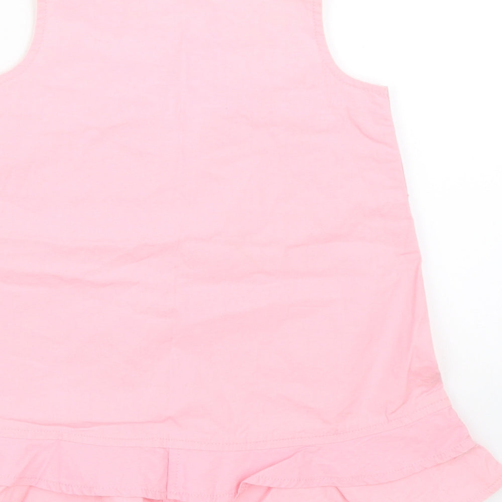 preoworn Girls Pink Floral  Tank Dress  Size 18-24 Months