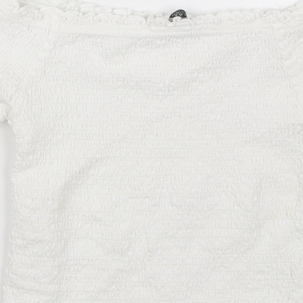 Primark Girls White Striped  Basic Dress Shirt Size 11-12 Years