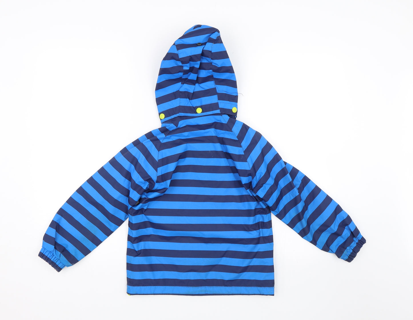 Trespass Boys Blue Striped  Rain Coat Coat Size 5-6 Years