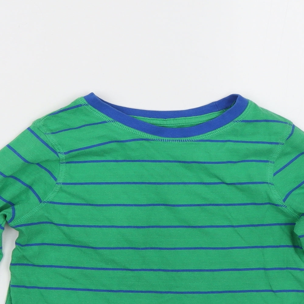 George Boys Green Striped   Nightshirt Size 6-7 Years