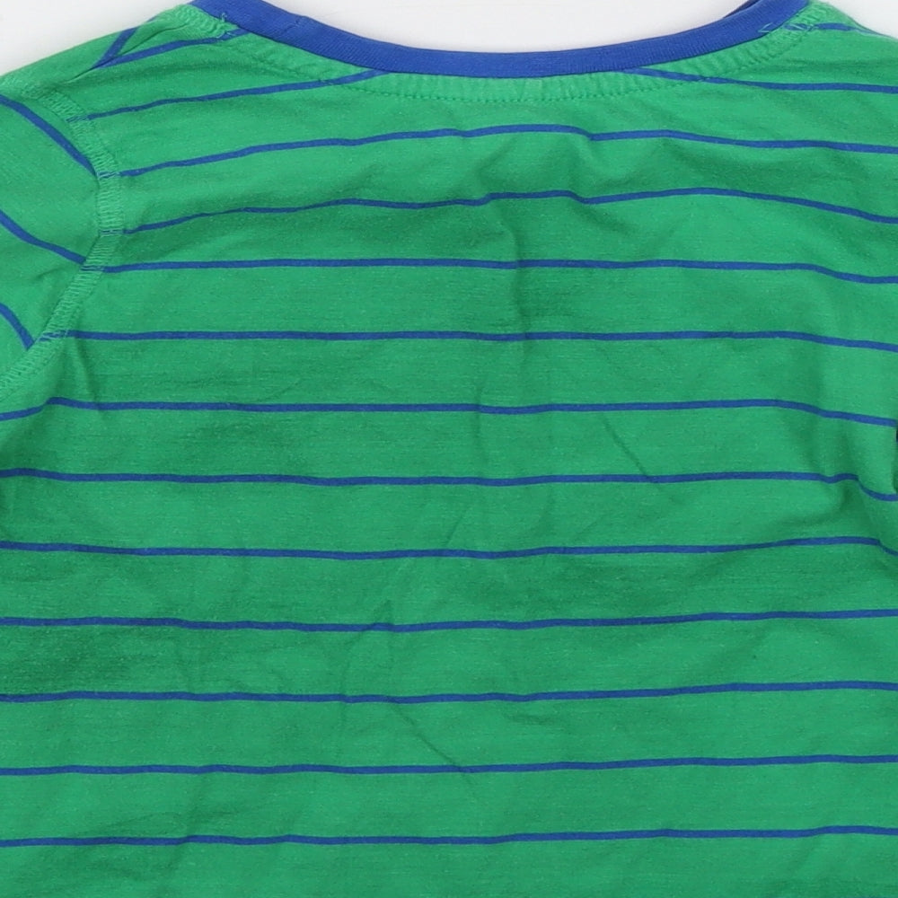 George Boys Green Striped   Nightshirt Size 6-7 Years