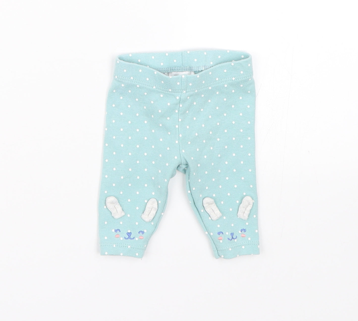 carters Baby Blue Spotted  Sweatpants Leggings Size Newborn