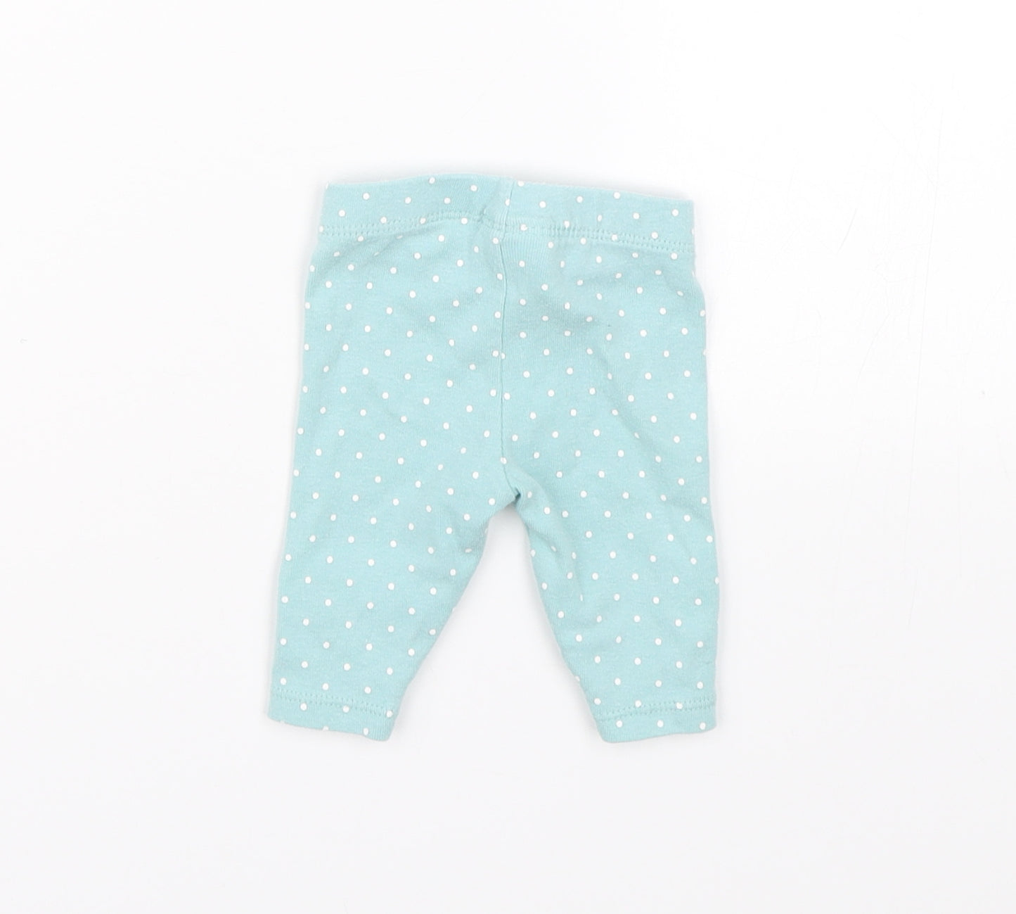 carters Baby Blue Spotted  Sweatpants Leggings Size Newborn