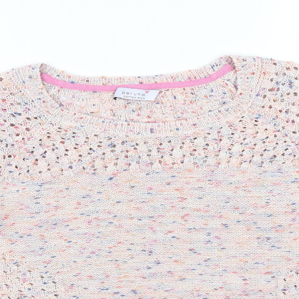 M&S Womens Multicoloured   Pullover Jumper Size 12