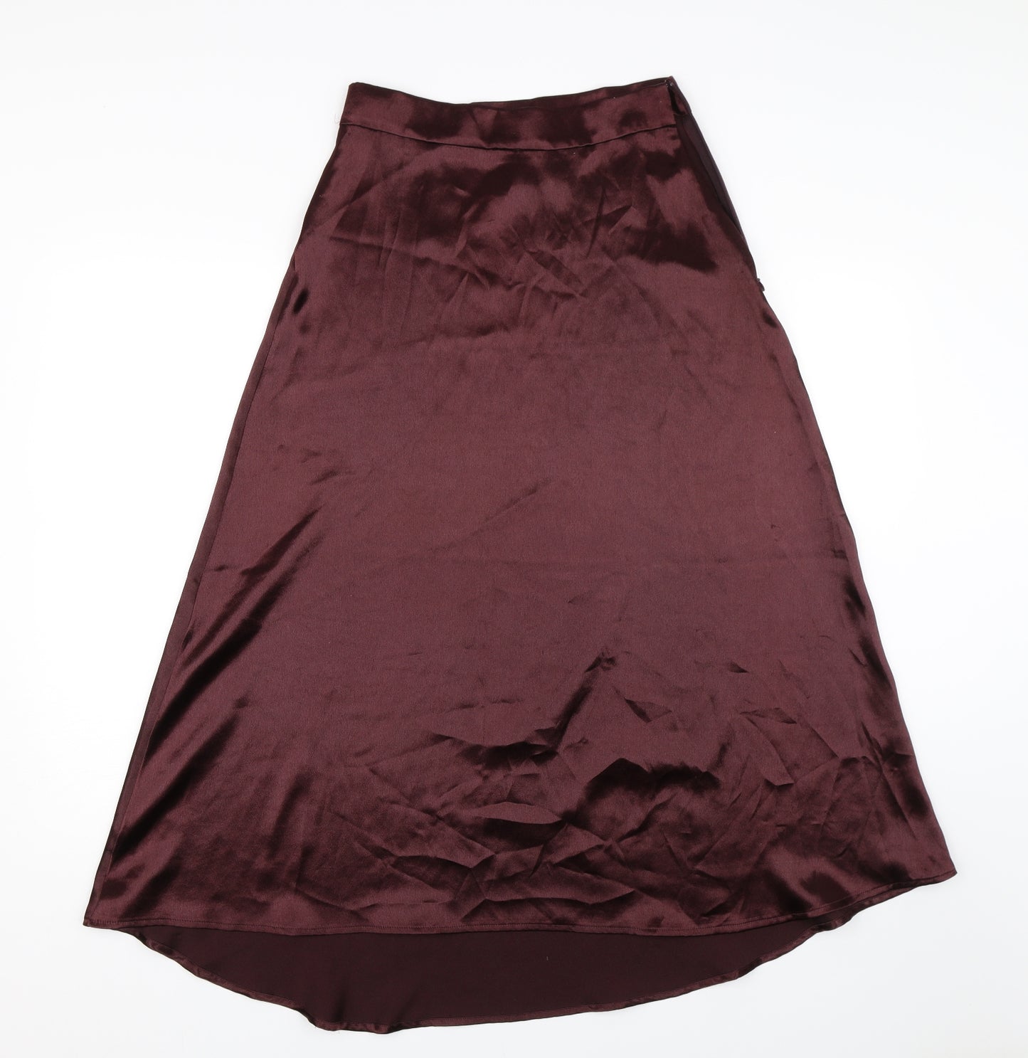 H&M Womens Red  Velour Flare Skirt Size 6