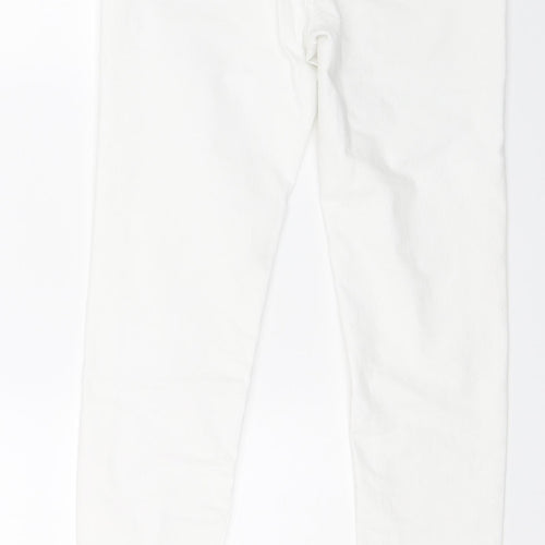 Zara Womens White  Denim Skinny Jeans Size 12