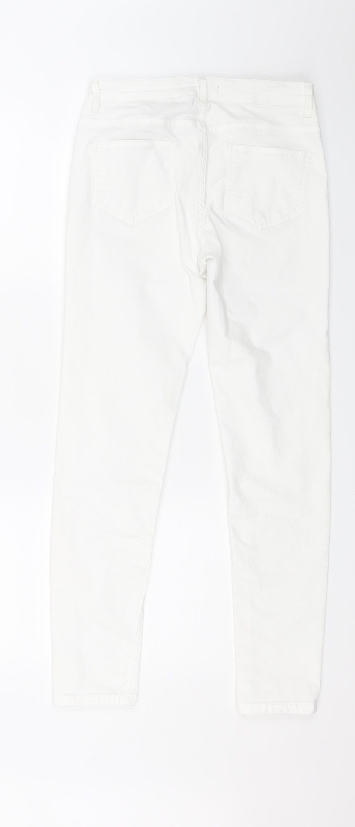 Zara Womens White  Denim Skinny Jeans Size 12