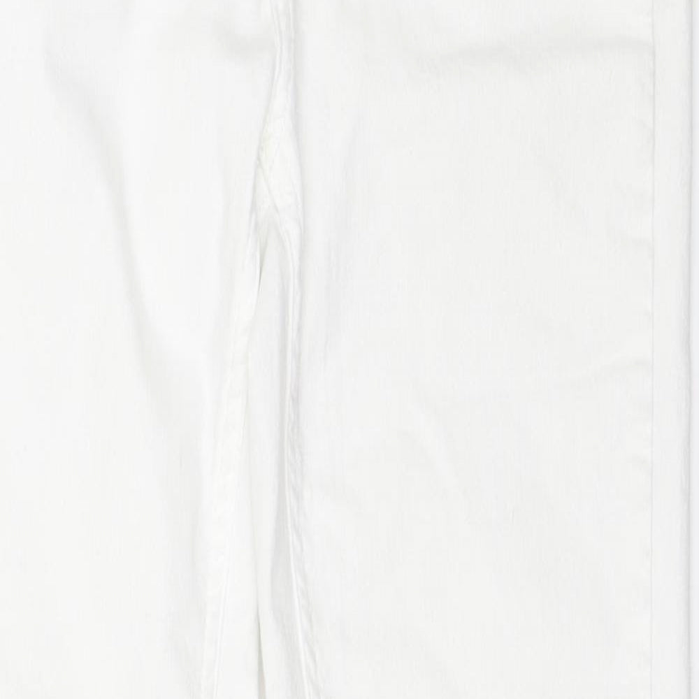 Zara Womens White  Denim Skinny Jeans Size 12