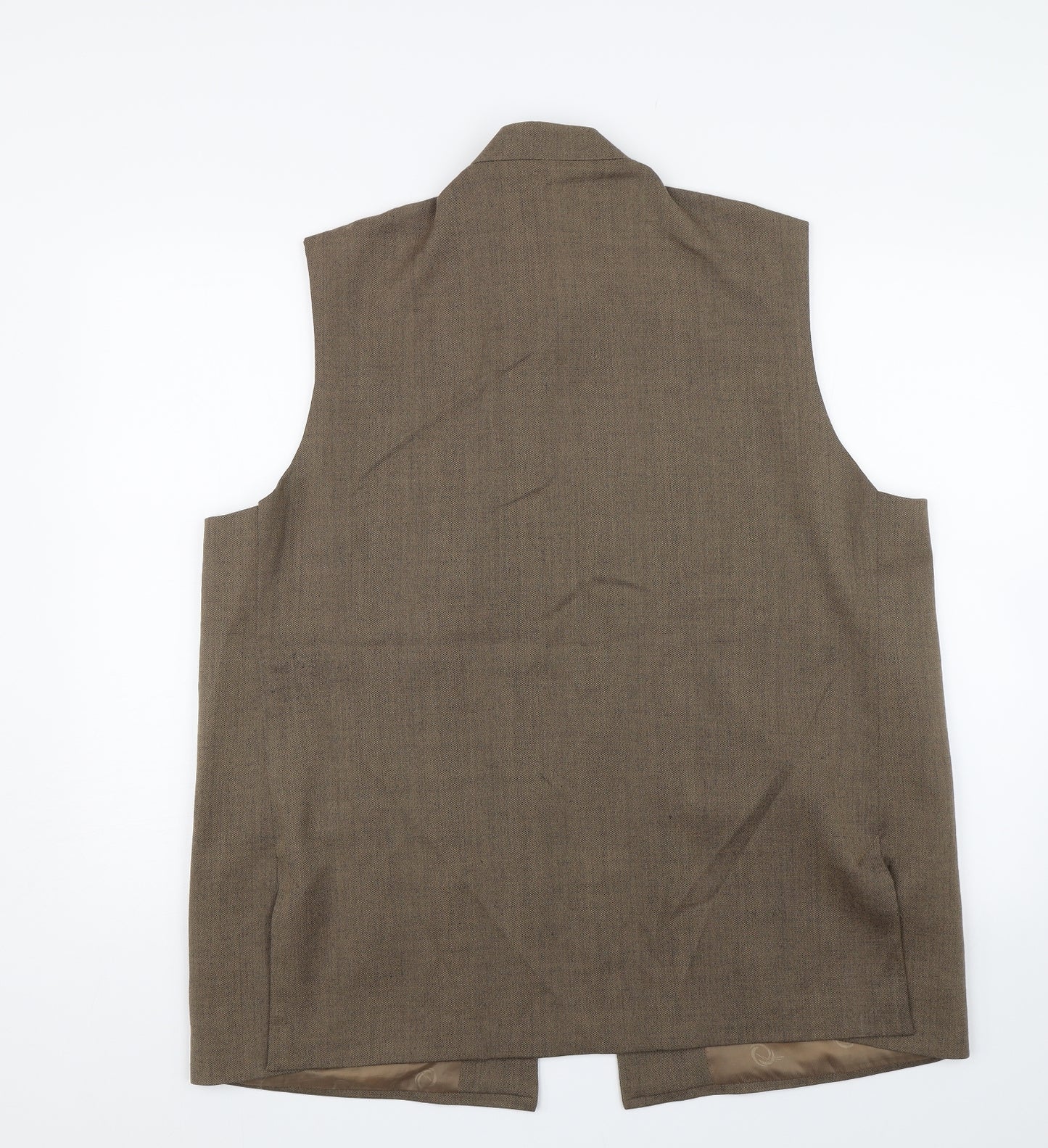 Nadeem Mens Brown   Jacket Suit Waistcoat Size XL