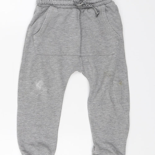 George Boys Grey   Jogger Trousers Size 2 Years